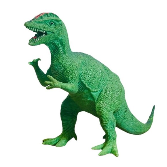 Dinosaur Dilophosaurus Green Toy Action Figures - Picture 2 of 5